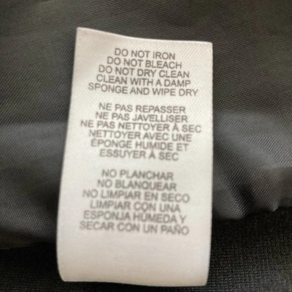 DCASUAL Sz XL Fabric & Vegan Leather Bodice  Open Jacket - Picture 6 of 6